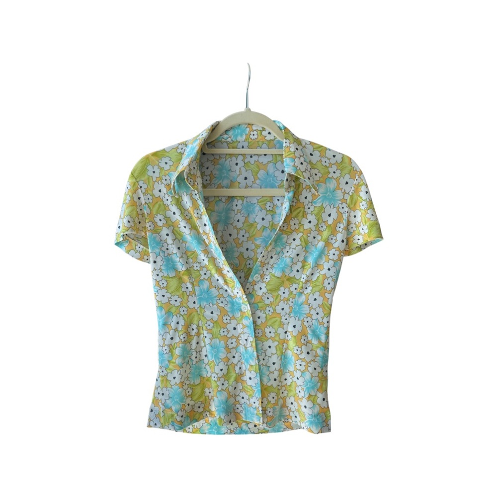 Floral vintage button up